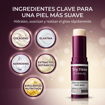 Bálsamo en barra para aumentar el volumen de calcio