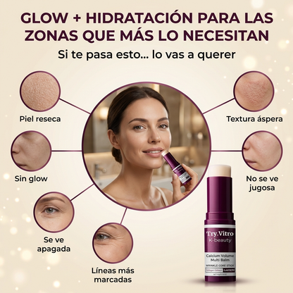 Bálsamo en barra para aumentar el volumen de calcio